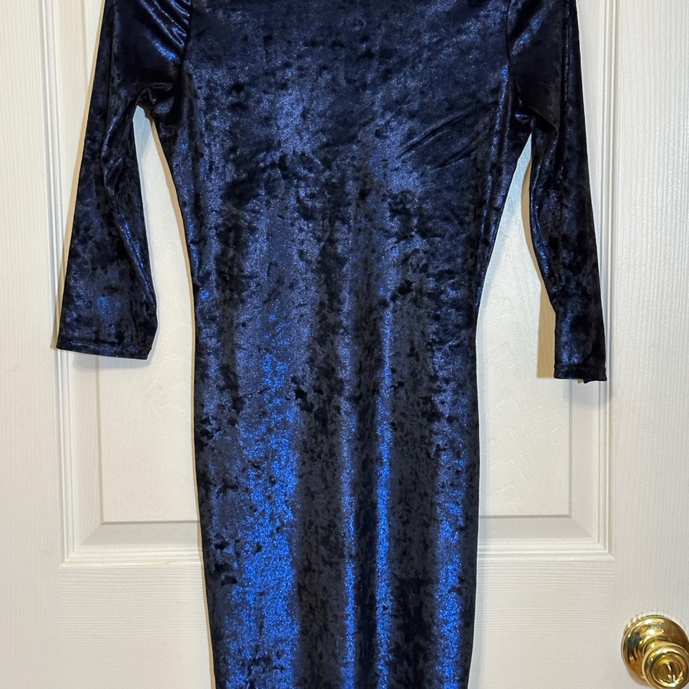 Sleek Midnight Blue Dress